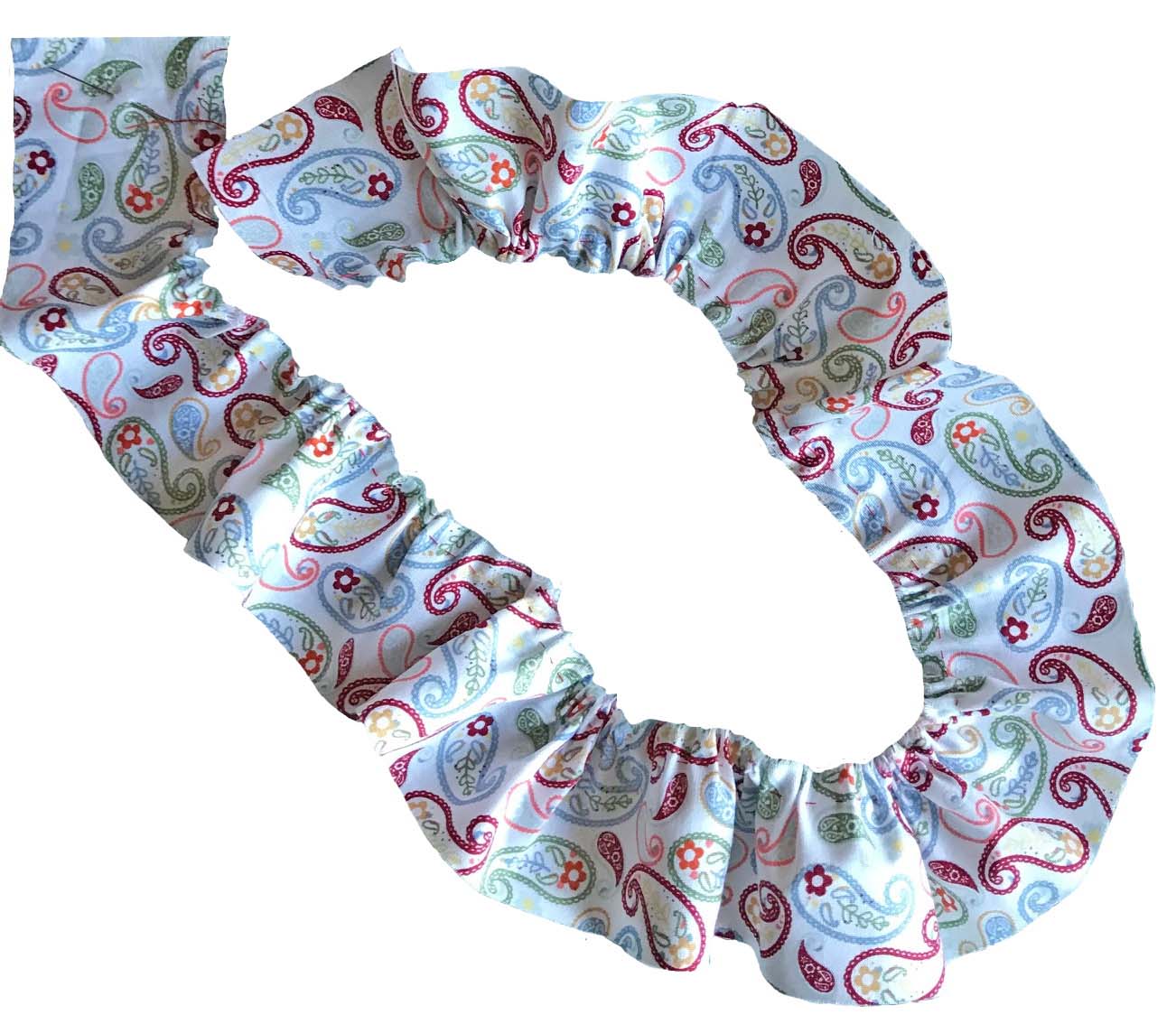 volant froncé à lamachine