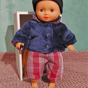 Veste et culotte courte poupon Baby Pomea