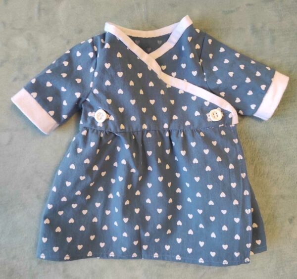 robe bleue poupon