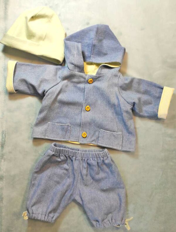 veste pantalon en jean poupon 42