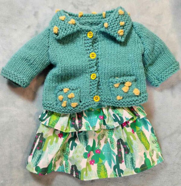 ensemble jupe et gilet poupon 36