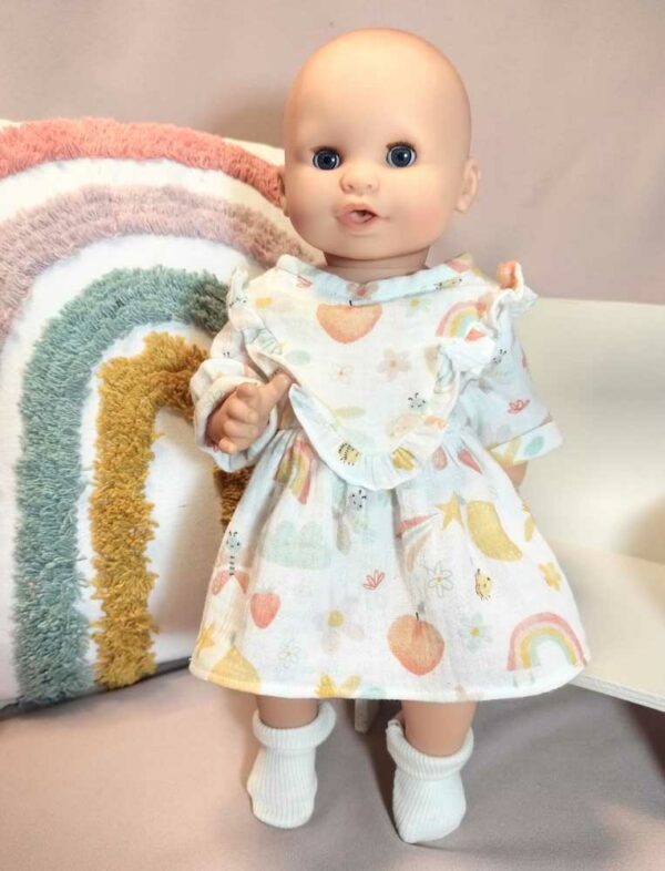 robe pastel poupon 36 rigide