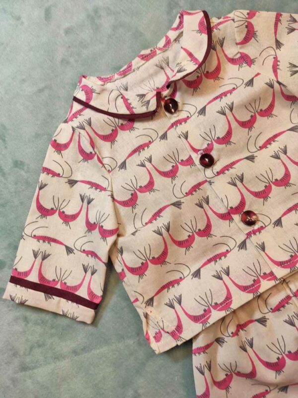 veste pyjama court poupon 42