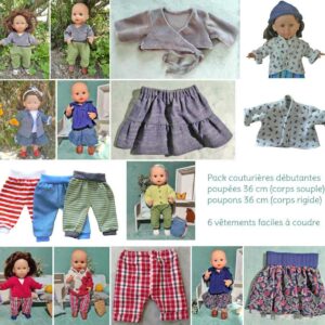 Pack couturières débutantes poupée et poupon 36