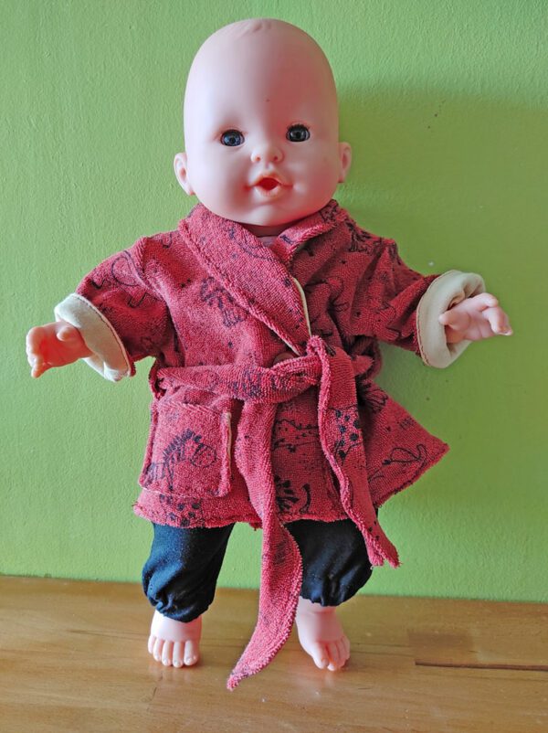 Robe de chambre pour peluche et poupon