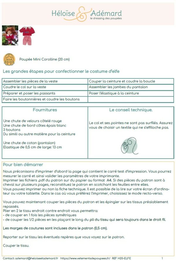 Extrait-fiche-technique-costume-elfe-Mini-corollin