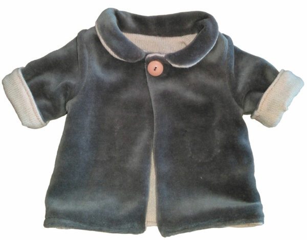 manteau en velours poupée Marie-Françoise