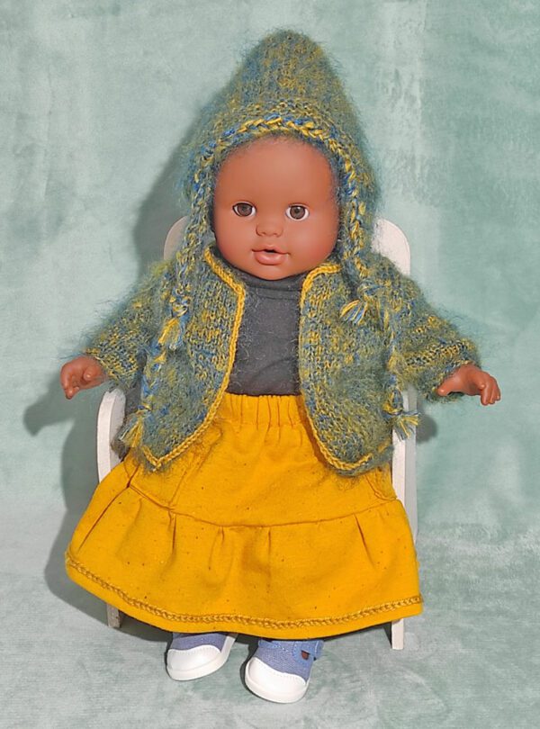 Gilet jupe bonnet pour poupon Corolle 36 cm