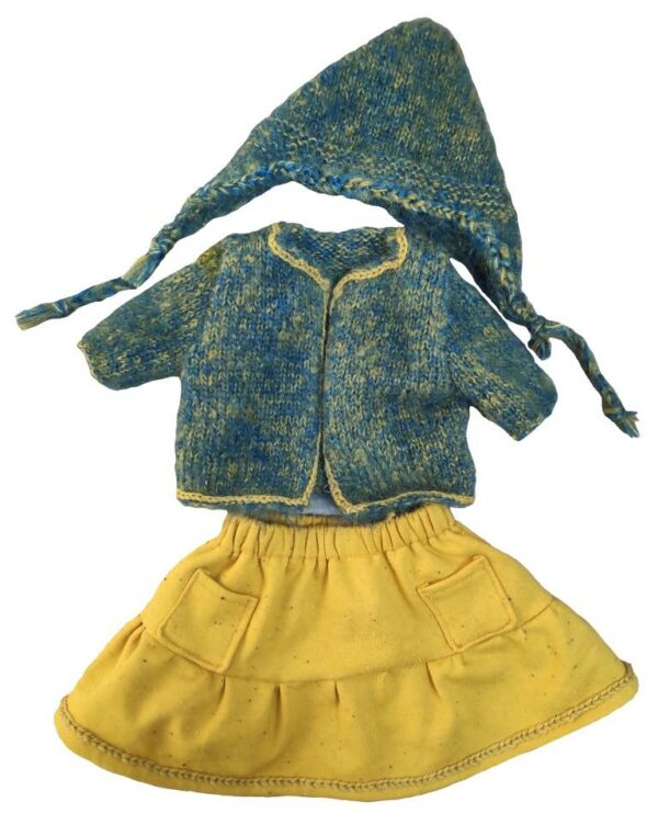 Gilet jupe bonnet pour poupon Corolle