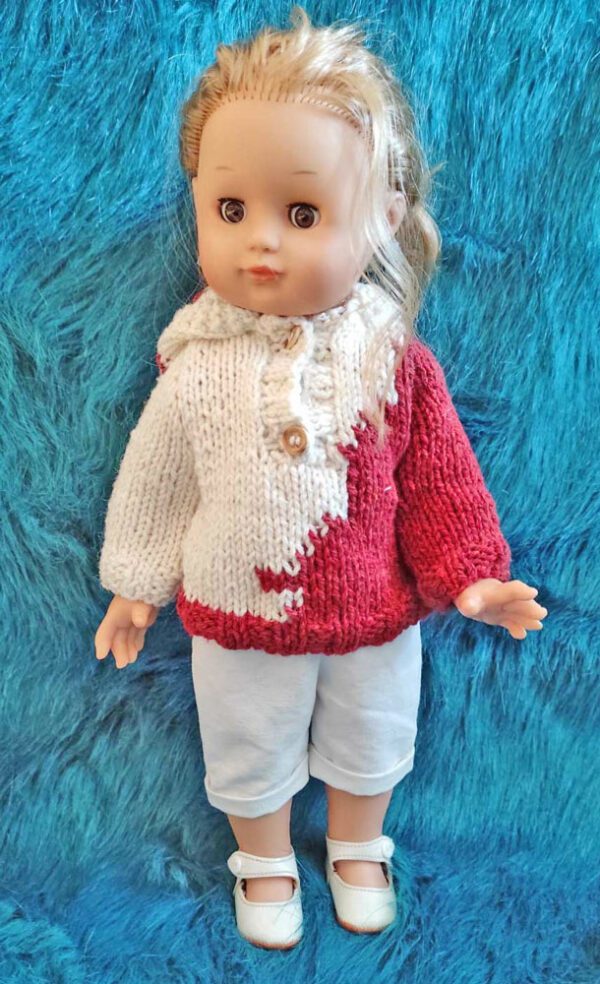pull à capuche poupée Marie-Françoise