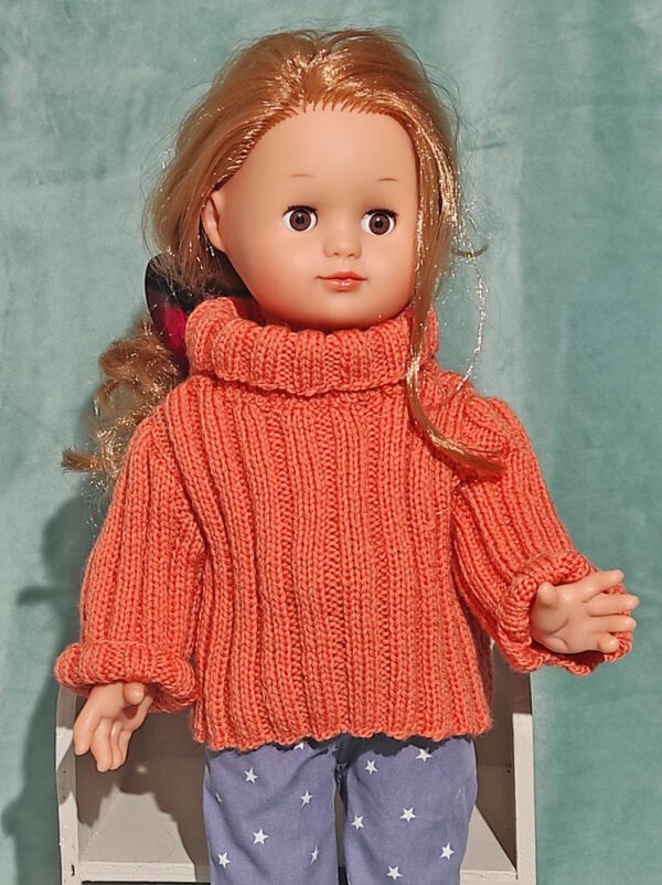 pull à tricoter poupée
