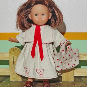 Robe brodée poupée Corolle 36 cm