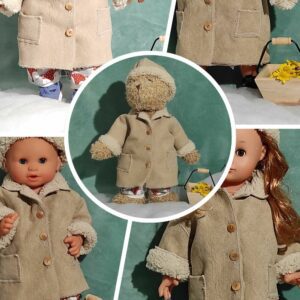 Patron pour un manteau de poupon, poupée et peluche