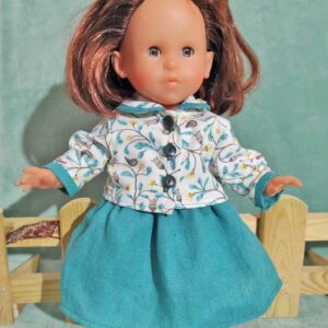 Jupe et chemisier pour poupée de 36 cm