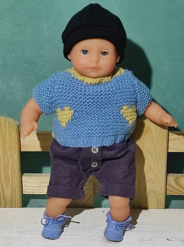 Modèle de tricot gratuit poupon 30 cm